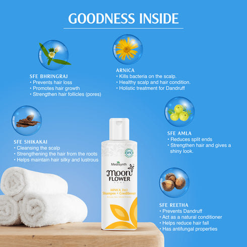 Medisynth Moonflower Arnica 2 in 1 Shampoo + Conditioner 200ml